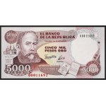 Kolumbie, 5 000 pesos, 31. 1. 1992