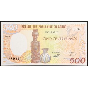 Congo, Democratic Republic, 500 Francs 01/01/1991