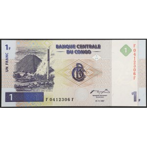 Congo, Democratic Republic, 1 Franc 01/11/1997