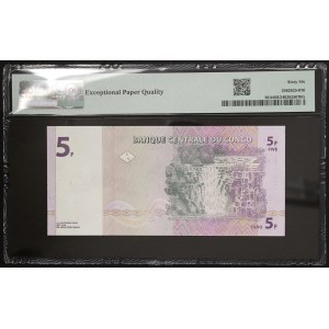 Congo, Democratic Republic, 5 Francs 01/11/1997 n.d. (1998)