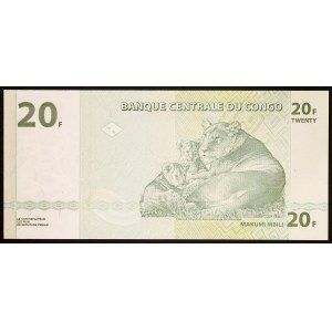 Congo, Democratic Republic, 20 Francs 30/06/2003