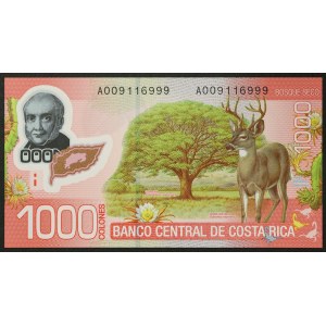 Costa Rica, Republic, 1.000 Colones 02/09/2009