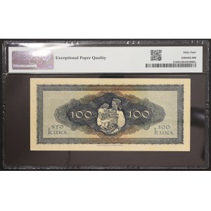 Croatie, État indépendant de Croatie, 100 kuna, 1943