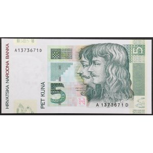 Croatia, Republic, 5 Kuna 07/03/2001