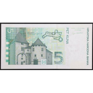 Croatia, Republic, 5 Kuna 07/03/2001