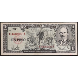 Cuba, Republic, 1 Peso 1959