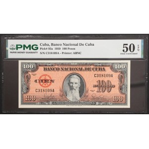 Repubblica di Cuba, 100 pesos, 1959