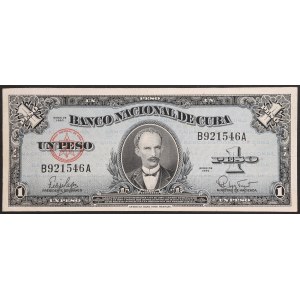 Cuba, Republic, 1 Peso 1960
