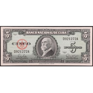 Cuba, Republic, 5 Pesos 1960