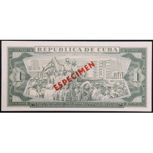 Cuba, Republic, 1 Peso Specimen 1978
