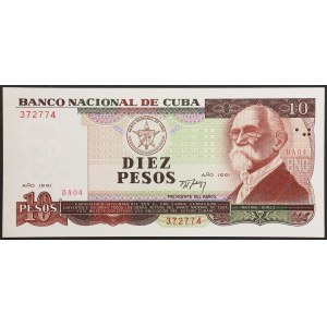 Cuba, Republic, 10 Pesos 1991