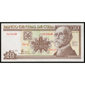 Repubblica di Cuba, 10 pesos, 2001