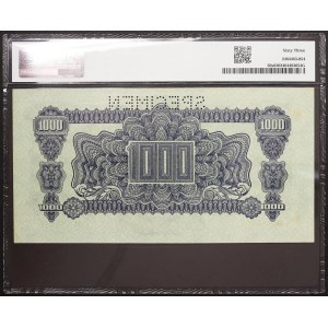 Czechoslovakia, 1.000 Korun Specimen 1944