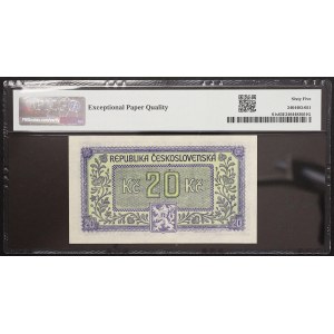 Czechoslovakia, 20 Korun Specimen n.d. (1945)