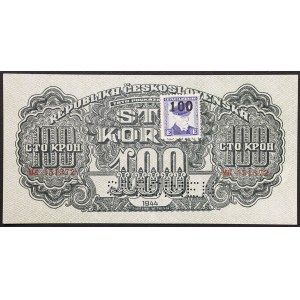 Czechoslovakia, 100 Korun Specimen 1945