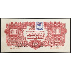 Czechoslovakia, 500 Korun Specimen 1945