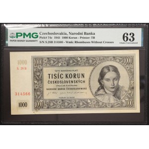 Czechoslovakia, 1.000 Korun 16/05/1945