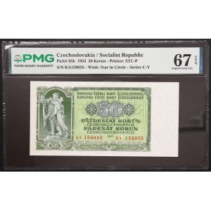 Czechoslovakia, 50 Korun 1953