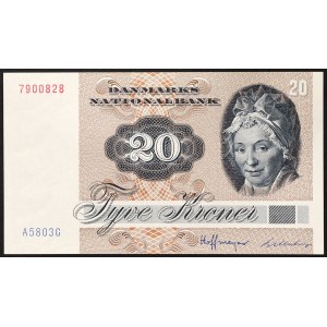 Denmark, Kingdom, 20 Kroner 1972 (1980)