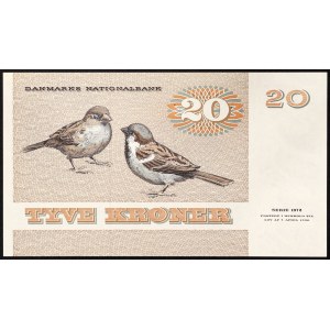 Denmark, Kingdom, 20 Kroner 1972 (1980)