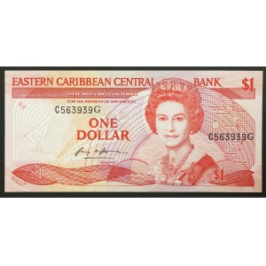 Stati dei Caraibi orientali, Grenada (G), 1 dollaro s.d. (1985-88)
