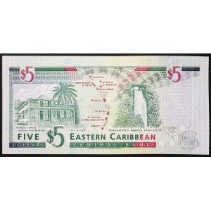 East Caribbean states, St. Vincent & The Grenadines (V), 5 Dollars n.d. (1994)