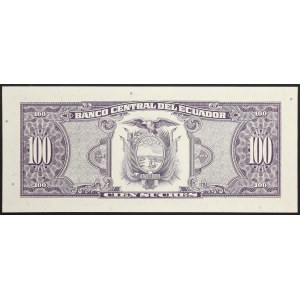 Ecuador, Republic, 100 Sucres 04/12/1992