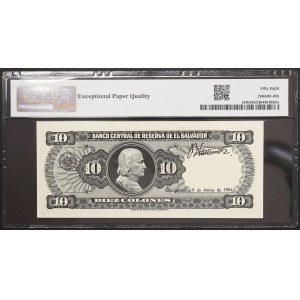 El Salvador, Republic, 10 Colones 1988