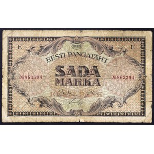 République d'Estonie, 100 marks, 1922