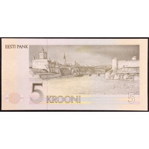 République d'Estonie, 5 kroons, 1992