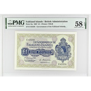 Falkland Islands, British Colony, 1 Pound 1967