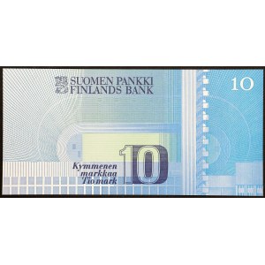 Fínsko, republika, 10 markiek, 1986