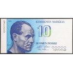 Fínsko, republika, 10 markiek, 1986