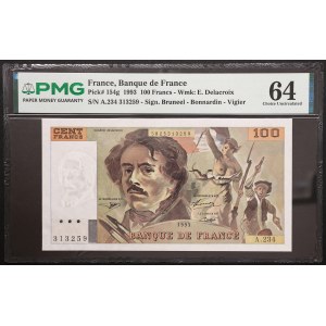 France, Fifth Republic, 100 Francs 1993