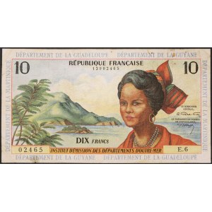 French Antilles, 10 Francs n.d. (1964)