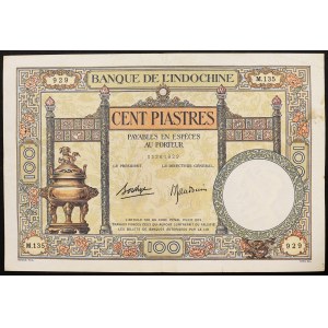 French Indo-China, 100 Piastres n.d. (1925-39)