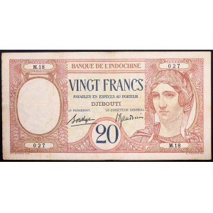 Somaliland français, 20 francs, sans date (1928-1938)
