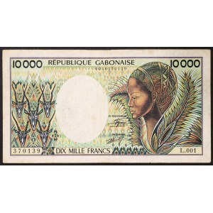 République du Gabon, 10 000 francs, sans date (1984)