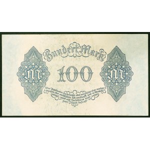 Nemecko, Weimarská republika, 100 mariek, 8. 4. 1922