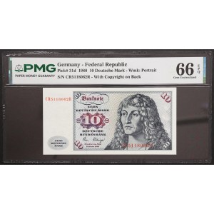 Niemcy, Republika Niemiecka (NRN), 10 marek, 1980 r.