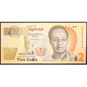 Ghana, Republic, 2 Cedis 04/08/2017