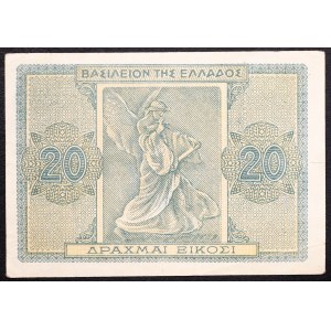 Grécko, Kráľovstvo, 20 drachiem, 1944