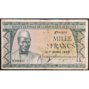 Guinea, Republic, 1.000 Francs 01/03/1960
