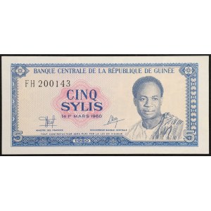 Guinea, Republic, 5 Francs 1980