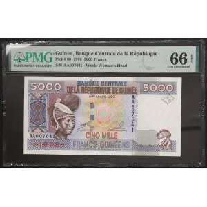 République de Guinée, 5 000 francs, 1998