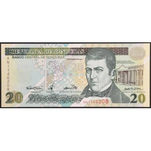Honduras, Republic, 20 Lempiras 2000