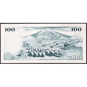 Iceland, Kingdom, Republic, 100 Kronur 1961