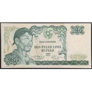Indonesia, Republic, 25 Rupias 1968