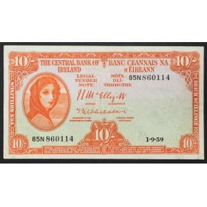 Írska republika, 10 šilingov, 1. 9. 1959