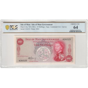 Isle of Man, Kingdom, 10 Shillings n.d. (1961)